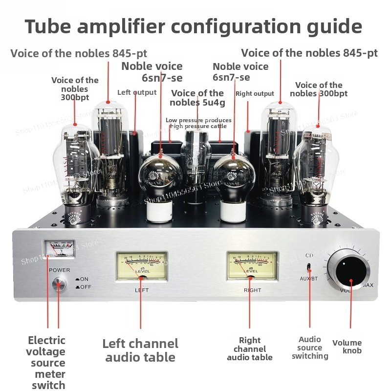 Amplificatore a valvole 300B P - Class A Tube Amplifier 845 recensione e prezzo