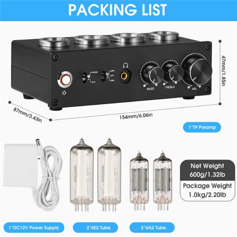 AB25-T9 Mini 6E2 MM/MC Preampl - Tube Phono Stage Mm Mc recensione e prezzo