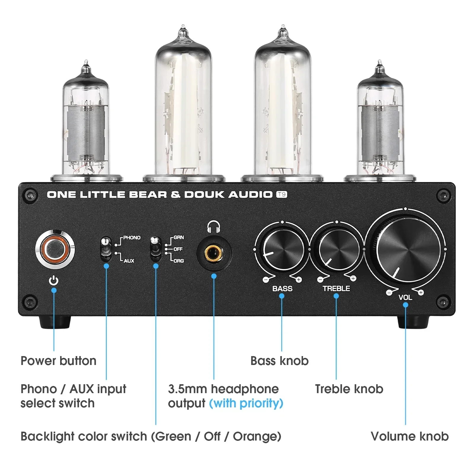 Douk Audio T9 Mini 6E2 Stereo  - Tube Phono Stage Mm Mc recensione e prezzo