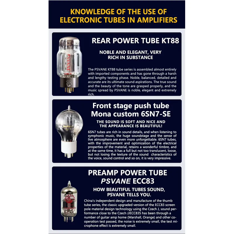 Amplificatore a Valvole MONA K - Kt88 Tube Amplifier Push Pull recensione e prezzo