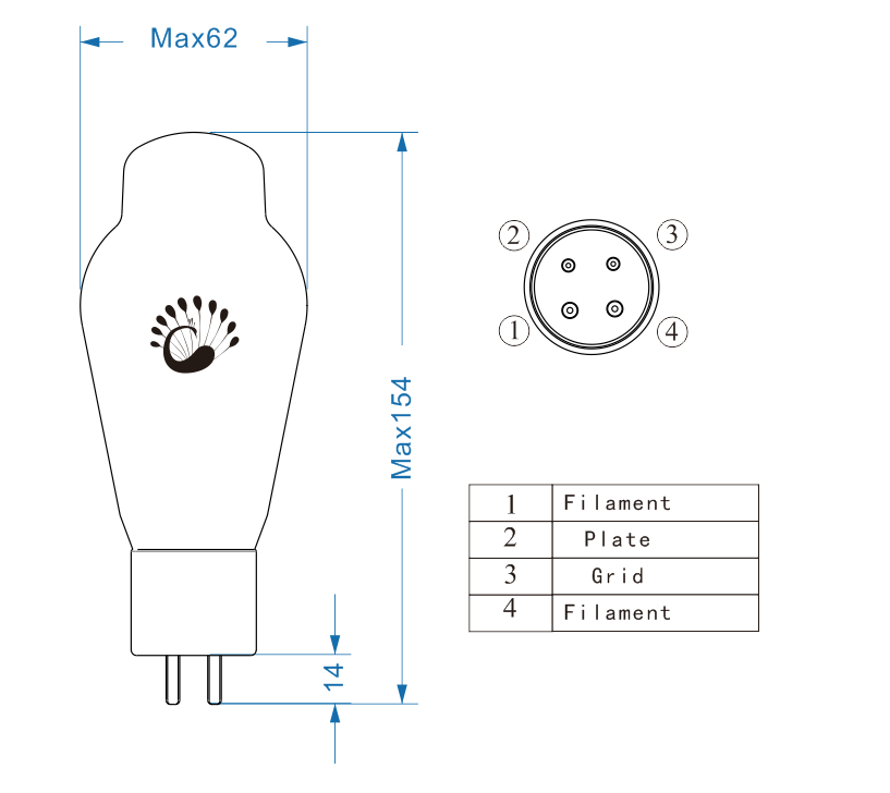 T-008 PSVANE Valvole a Vuoto H - 300B Vacuum Tube Matched Pair recensione e prezzo