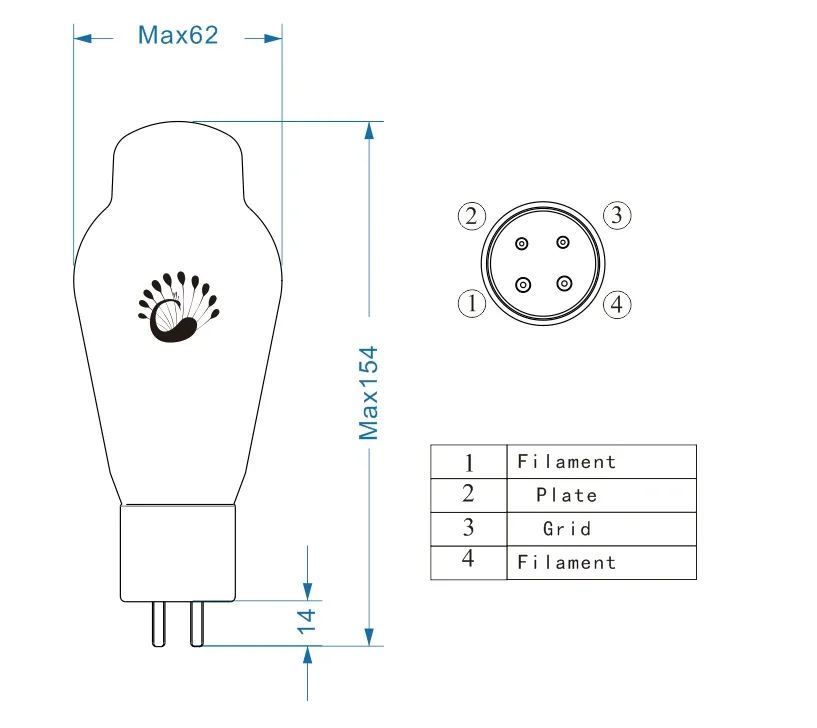 T-008 PSVANE Valvole a Vuoto H - 300B Vacuum Tube Matched Pair recensione e prezzo